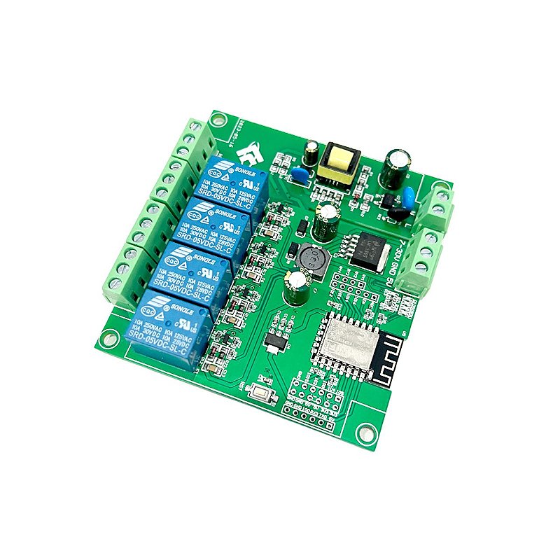 Módulo Relé WiFi ESP8266 - 1 Canal, AC 220V/DC 12V, Control Por App, Para Domótica