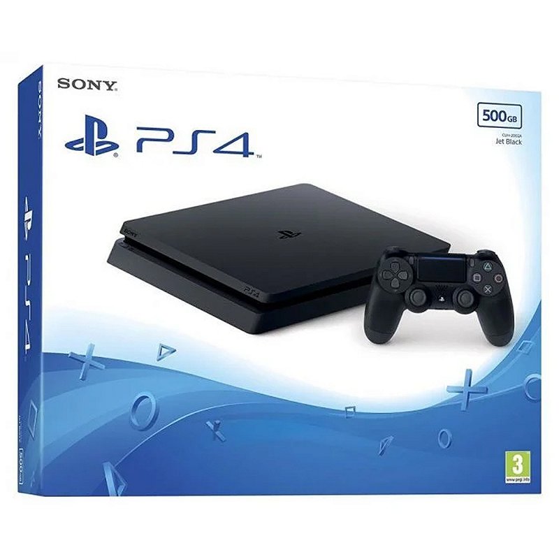 Playstation 4 Slim 500GB + Jogo - Game com Café.com