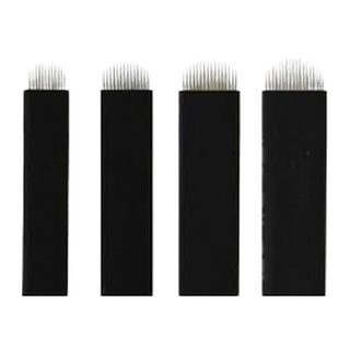 50 Stück Rosa Microblading Nadeln – Nano 0,18mm, Für Permanent Make-up (Größe: 14 Slope)