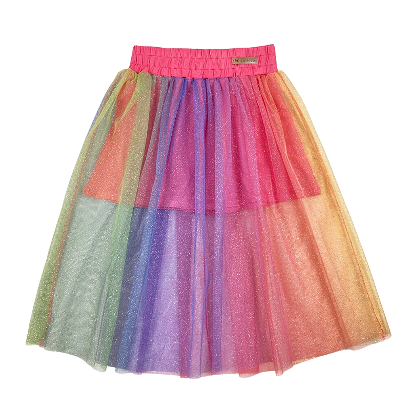 Saia colorida store infantil
