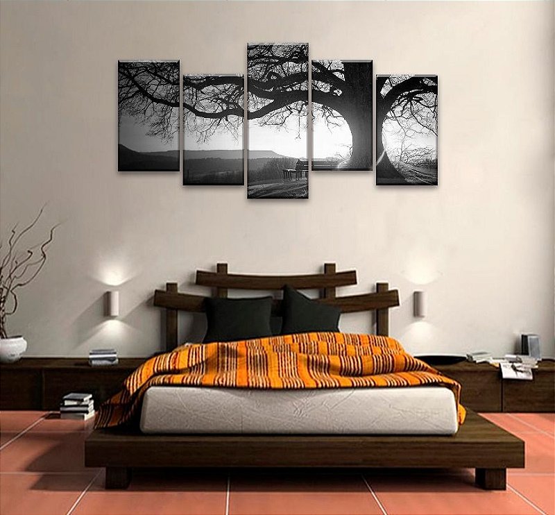 Quadro Decorativo Arvore Paisagen Sala e Quarto