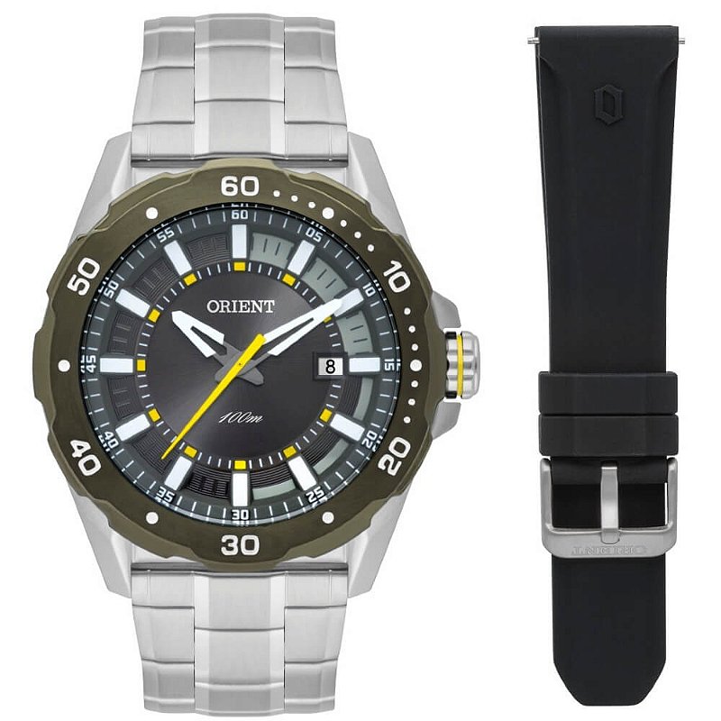 Relógio Orient Masculino MBSS1479 E1SX - Troca Pulseira - Relógios