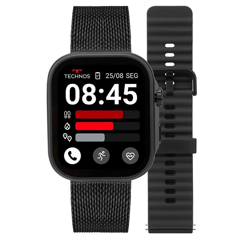 Relógio Smartwatch Unissex Connect Prata TMAXCAA/9P - Relógios