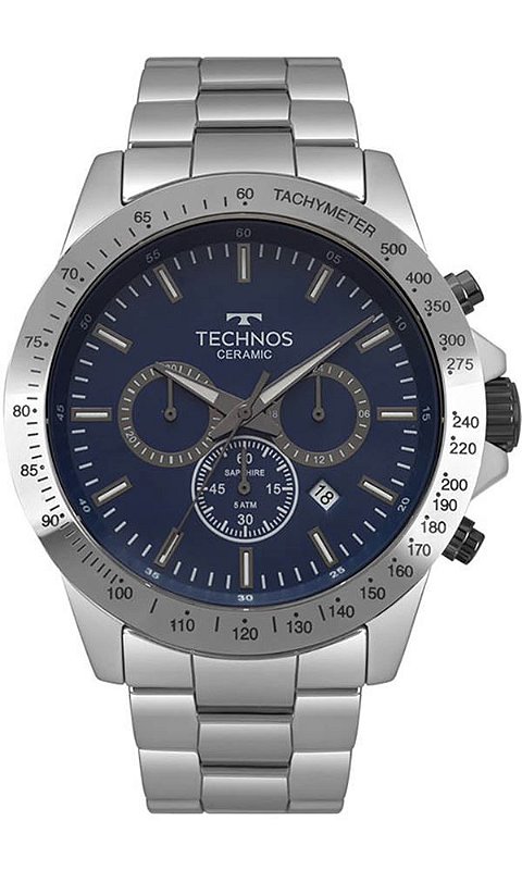 TECHNOS　T4652SB Relógio Technos Masculino Ceramic/Saphire JS25BT/4A - Relógios