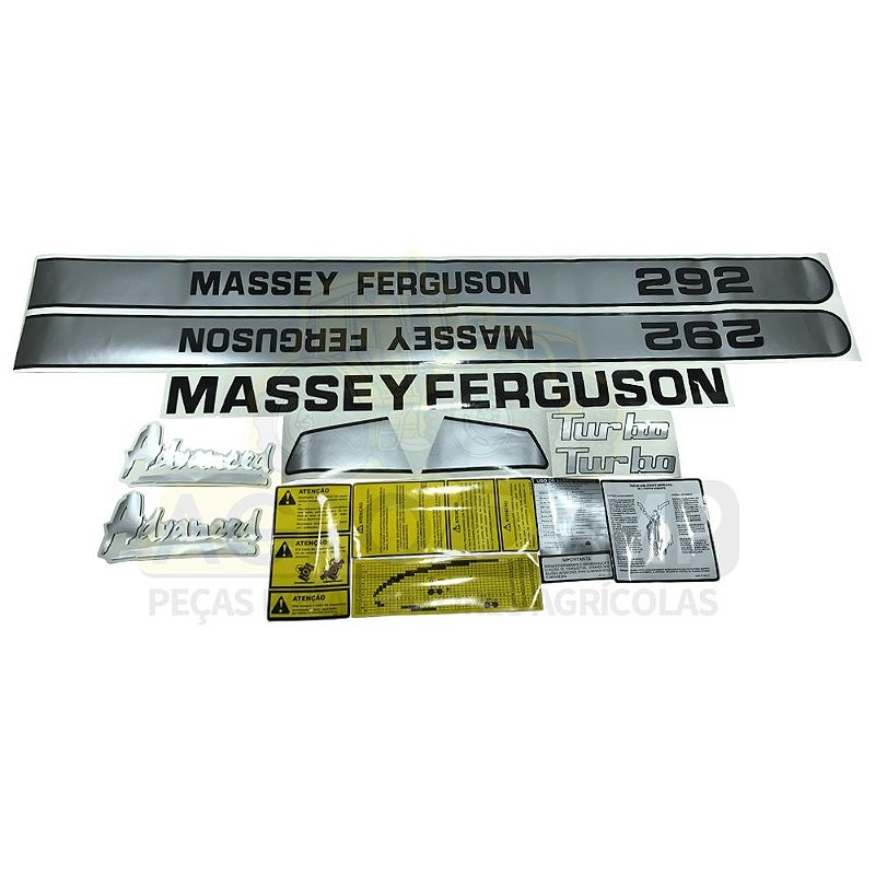 Jogo De Decalque Adesivo Trator Massey Ferguson 65X - TM - Adesivo