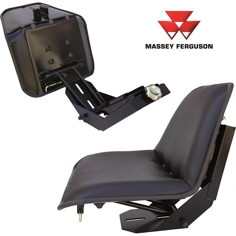 BANCO ASSENTO CONCHA COM SUPORTE MASSEY FERGUSON (SUPORTE PRETO
