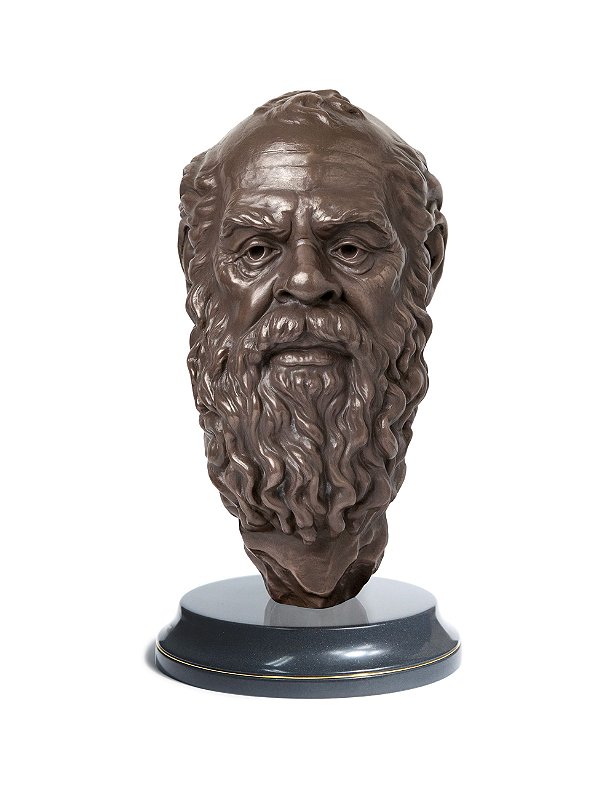 Sócrates | Escultura | Busto | Filósofo Grego | decoração, busto, presente, filosofia, arte original | Escultor André Waiga