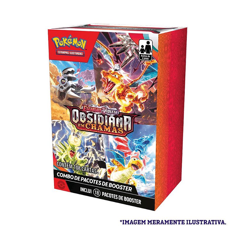 Jogo De Carta Pokemon Escarlate E Violeta 4 Fenda Paradoxal Com 1 Booster  (6 Cartas) Copag - Membi Papelaria e Livraria