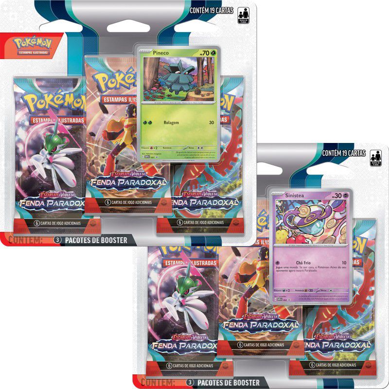 Jogo De Carta Pokemon Escarlate E Violeta 4 Fenda Paradoxal Com 1 Booster  (6 Cartas) Copag - Membi Papelaria e Livraria