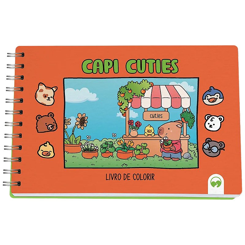 Livro Para Colorir Tipo Bobbie Goods Capi Cutes Capivara Laranja ...