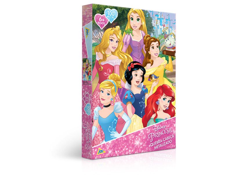 Quebra Cabeça Princesas Disney 100 Pçs - Grow