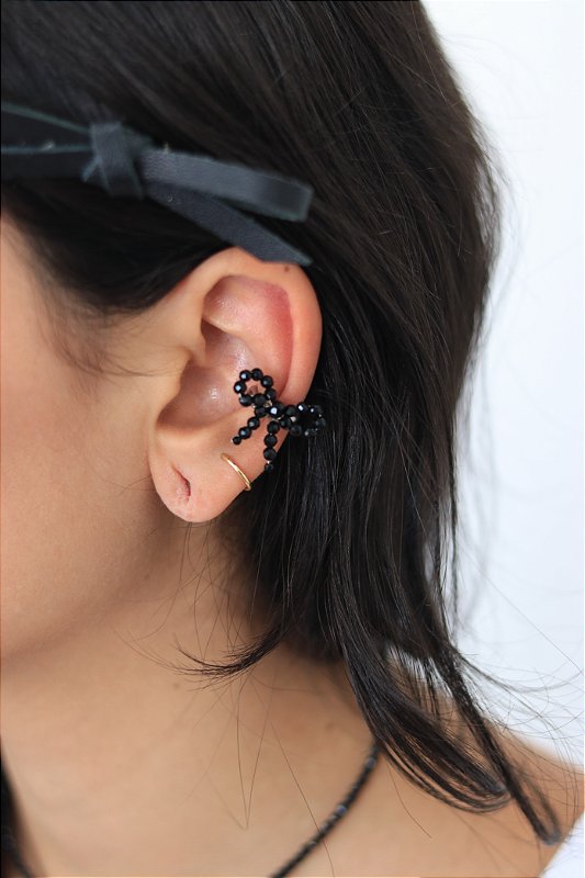 アクセサリー BAR JEWELLERY Small Fiocco Pierced Piercing Fake Laço Cristal - G. Offer® Acessórios