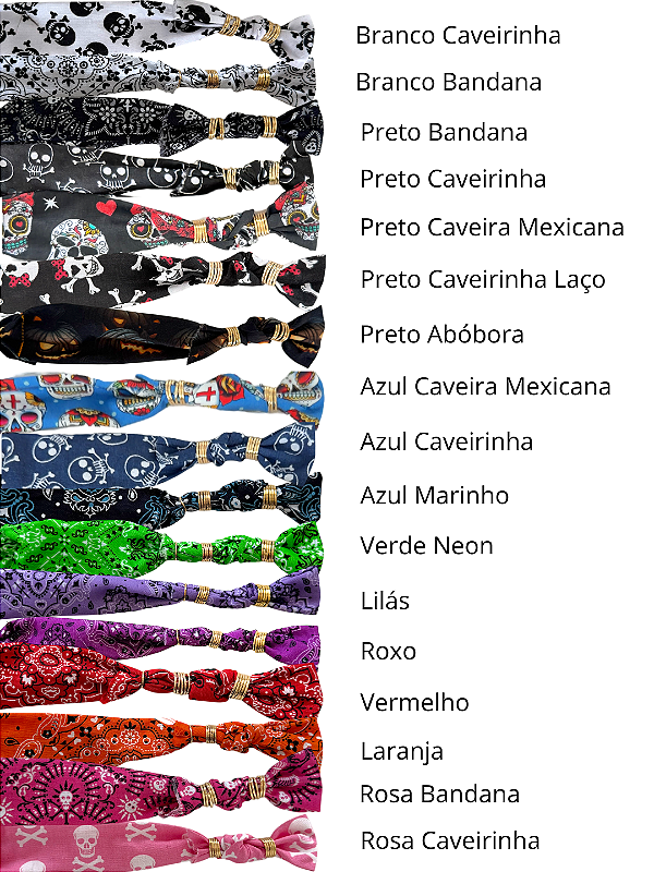 Cores de bandana do Choker Bandana Bar Halloween