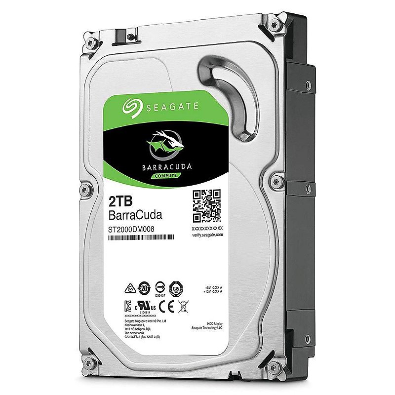 Seagate Barracuda 8TB HDD 2台（8TB×2＝16TB） HD Seagate Barracuda 2TB ST2000DM008 SATA 7200RPM Desktop