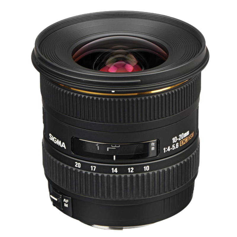 シグマ10-20mm F4-5.6 EX DC HSM キャノンEF Lente Sigma 10-20mm f/4-5.6 EX DC HSM para Canon EF - Seminovo