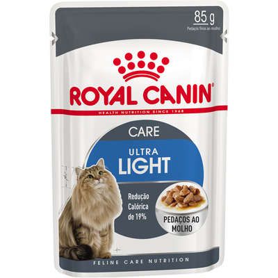 Ração Royal Canin Sachê Feline Ultra Light para Gatos Adultos - 85g