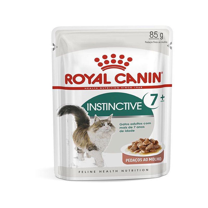 Ração Úmida Royal Canin Sachê Instinctive 7+ Gatos Adultos - 85g