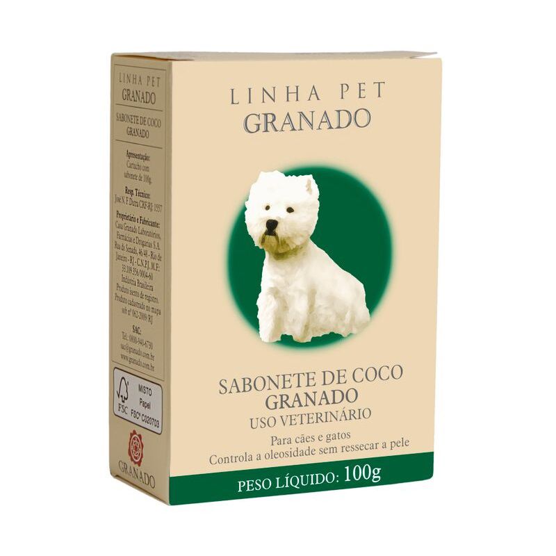 Sabonete Granado Coco para Cães e Gatos 100g