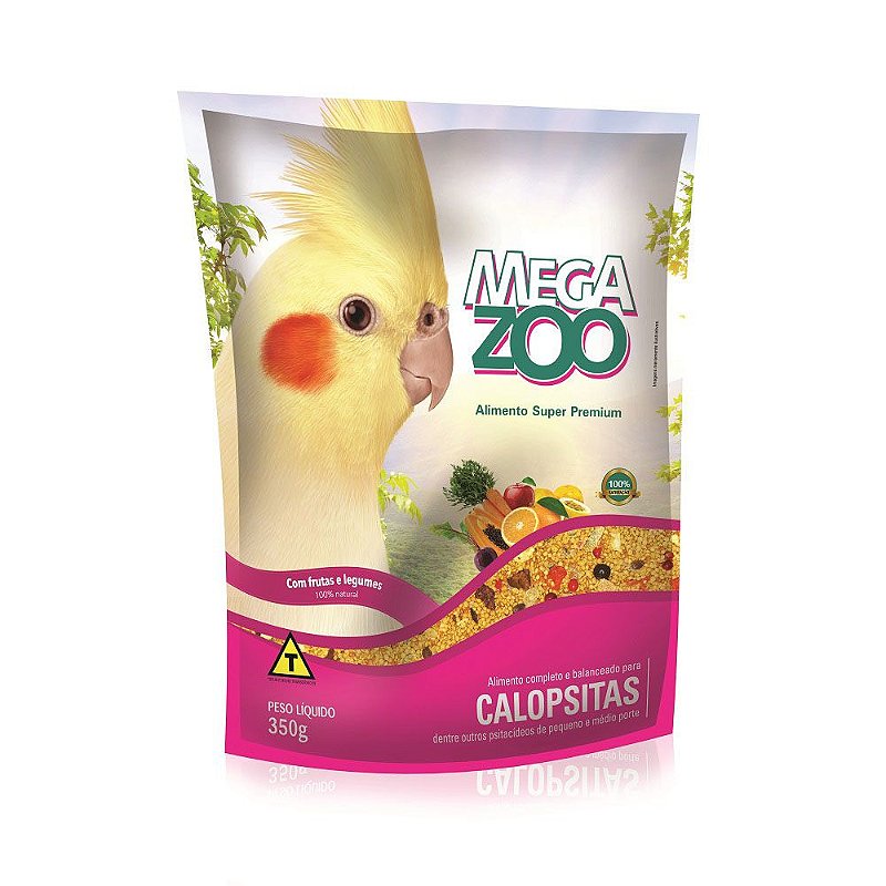 Ração Megazoo Mix para Agapornis e Calopsitas - 350g