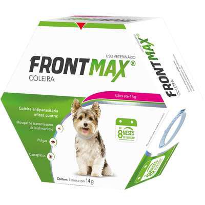 Coleira Antiparasitária Frontmax para Cães até 4 Kg