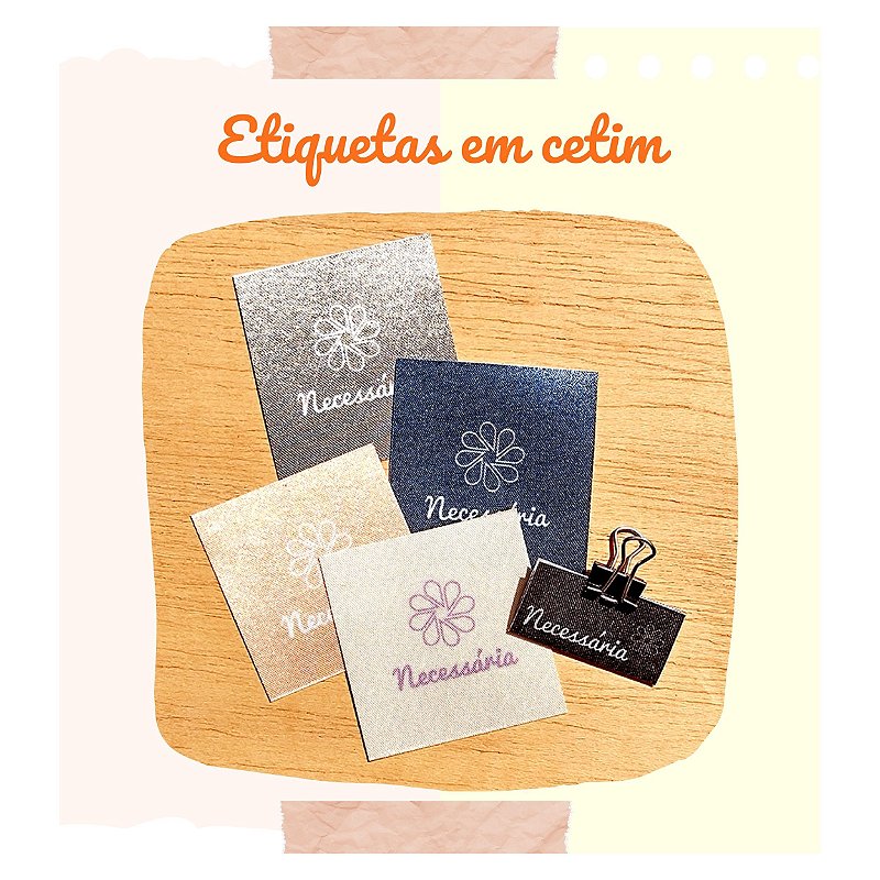 Etiqueta personalizada 3x3cm - 100 unidades