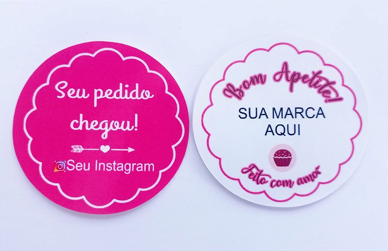 Adesivos Personalizado Para Embalagens 3x3cm 100un