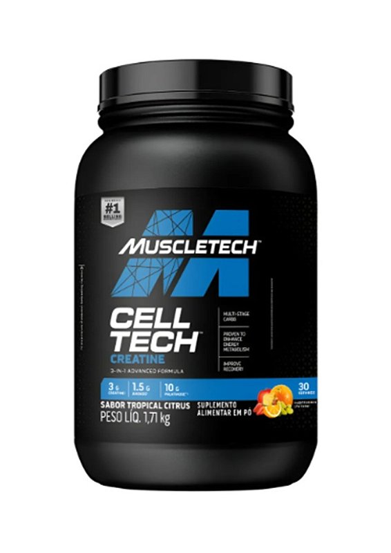 Cell Tech Creatine Muscletech 1710g Tropical Citrus - FrancoSports