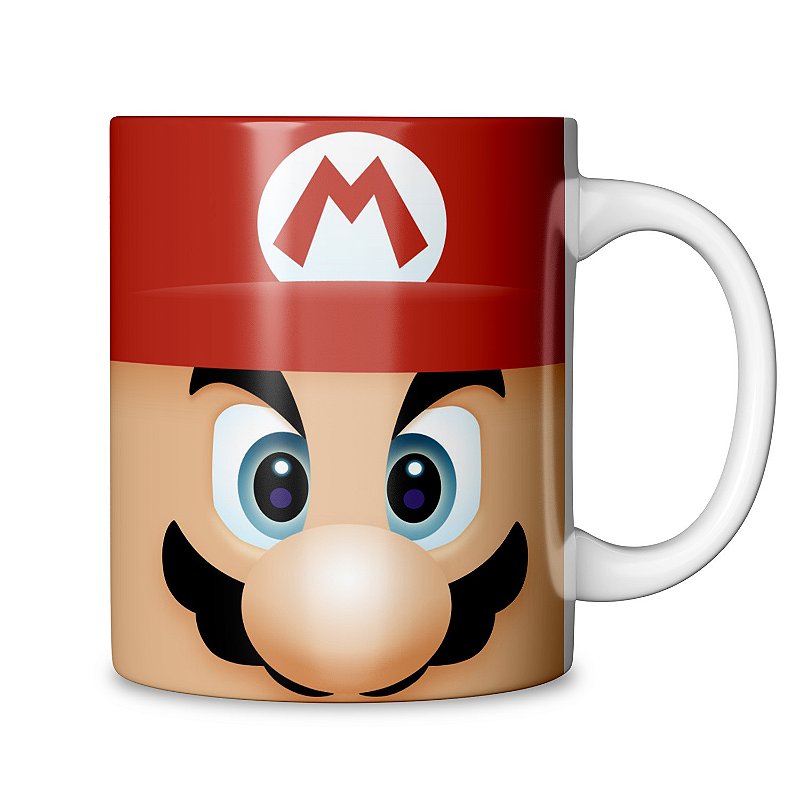 Chávena com Caixa Super Mario 1-UP Cerâmica 360 ml - Super Mario