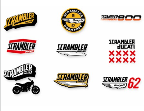 Adesivo Parafango Posteriore Scrambler Classic APS-006 – Resina 3D 0,2 Cm, Giallo, Compatibile Ducati, Prodotto Su Ordinazione, Made In Italy