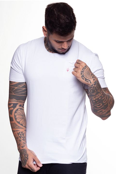 Camiseta - Pocket White