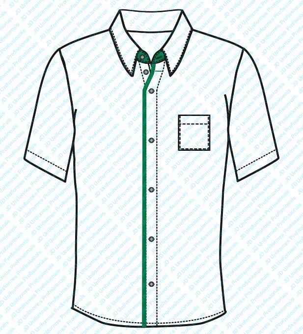 Camisa Social Masculina Manga Curta (Box: 50 unidades)