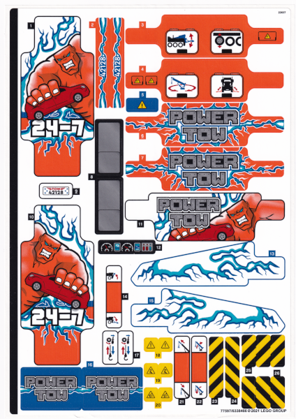 ととページ Cartela de adesivos Set 42128 - TECLINC