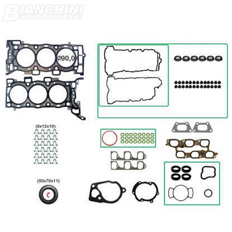 Jogo juntas Motor Gm bastos 1210137pk Prisma-Onix - Bianchini Auto