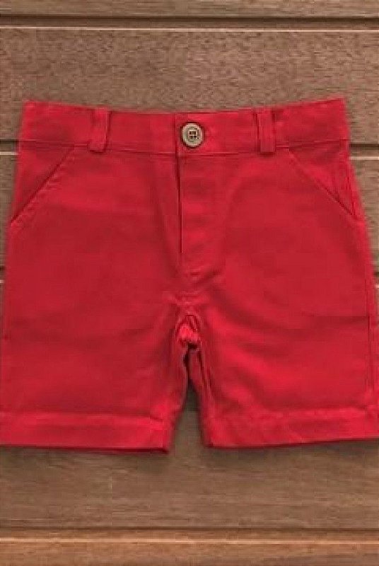 Bermuda sarja vermelha infantil Clearance