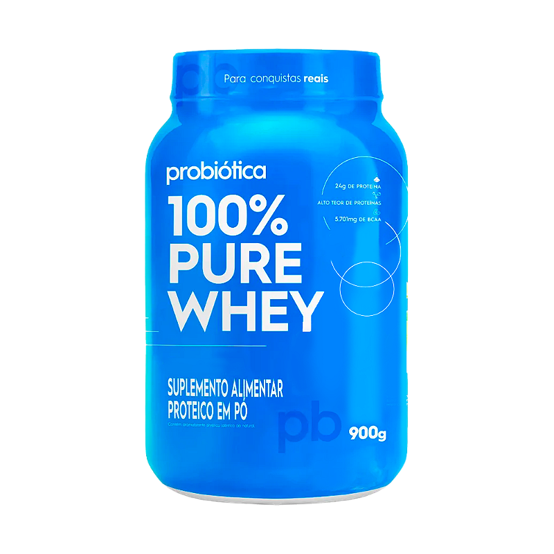 100% Pure Whey 900g - Pote - Probiótica