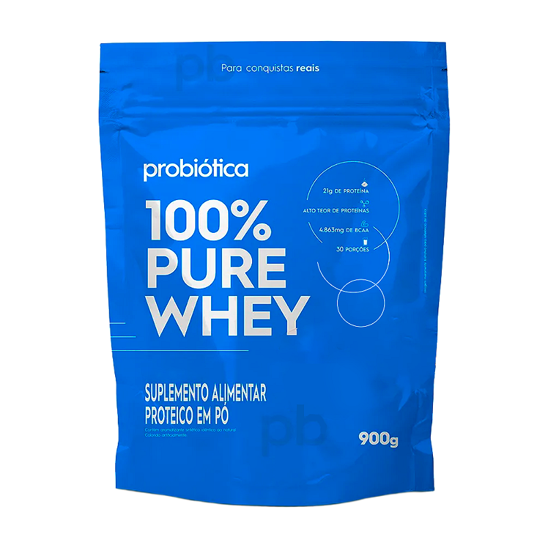 100% Pure Whey 900g - Refil - Probiótica