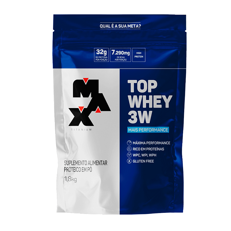 Top Whey 3w Performance 1,8kg - Max Titanium