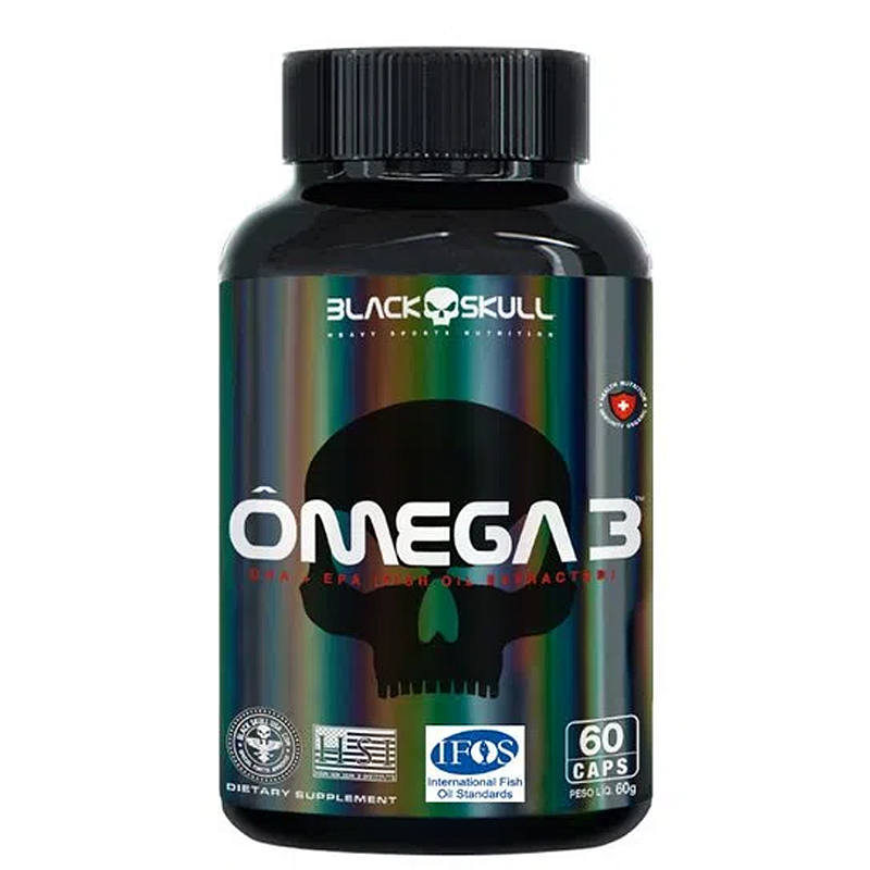Ômega 3 50 cápsulas Black Skull Pote Origem OX Origem Ox