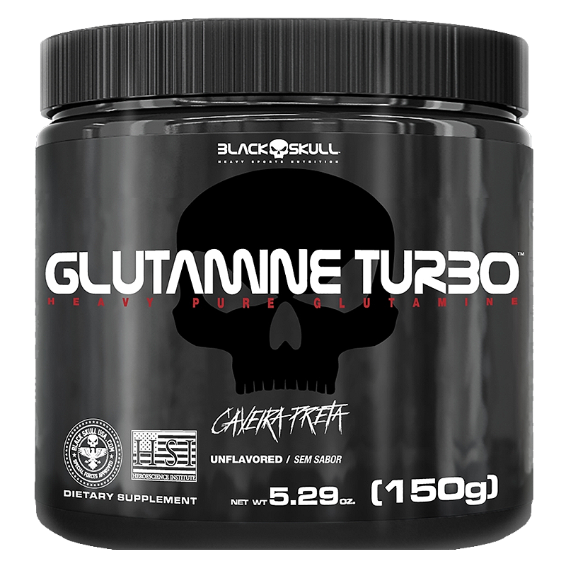 Glutamina Turbo 150g - Black Skull