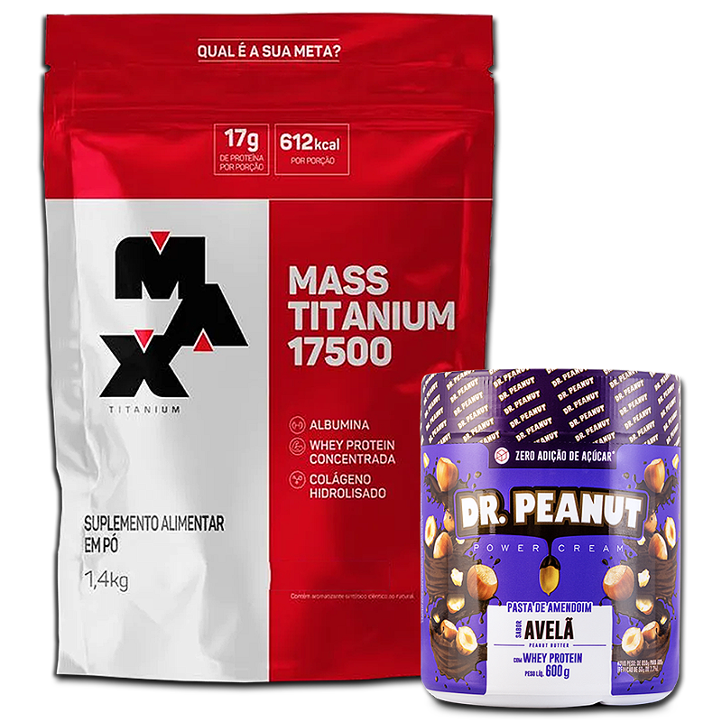 Combo Hipercalórico 1,4kg + Pasta de Amendoim 600g