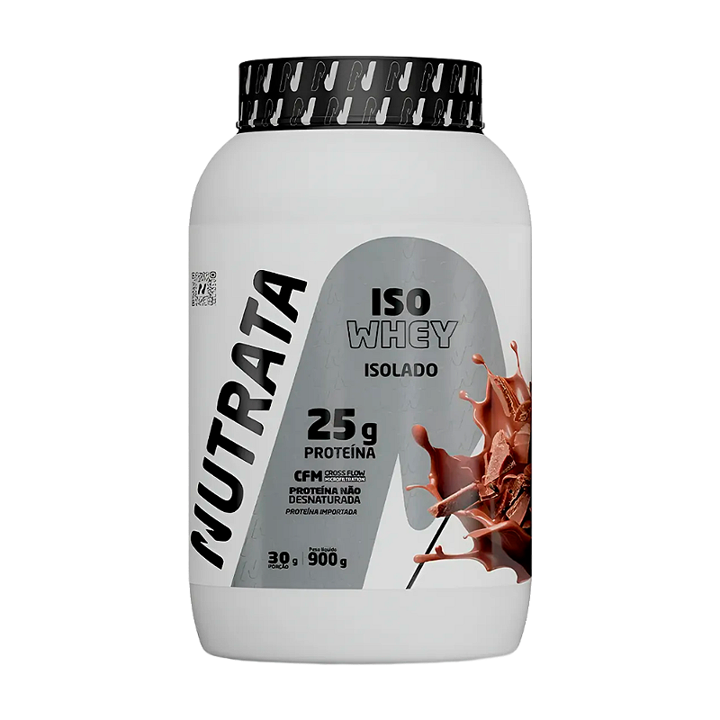 Whey Isolado Nutrata Pote 900g 25g de Proteína por Dose - Diversos Sabores!