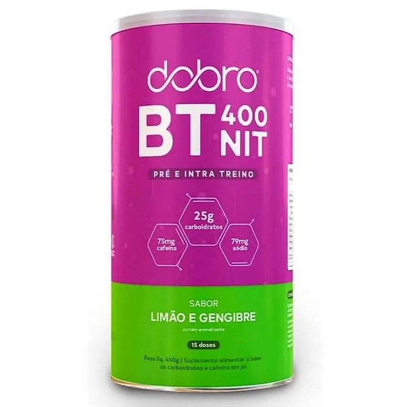 BT NIT 400 Em pó DOBRO - Pré e Intra Treino / Pote 450g