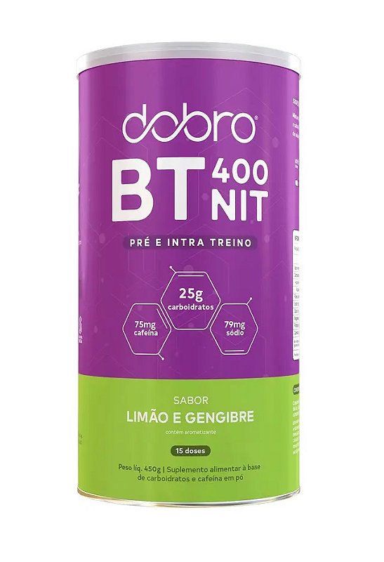 BT NIT 400 Em pó DOBRO - Pré e Intra Treino / Pote 450g