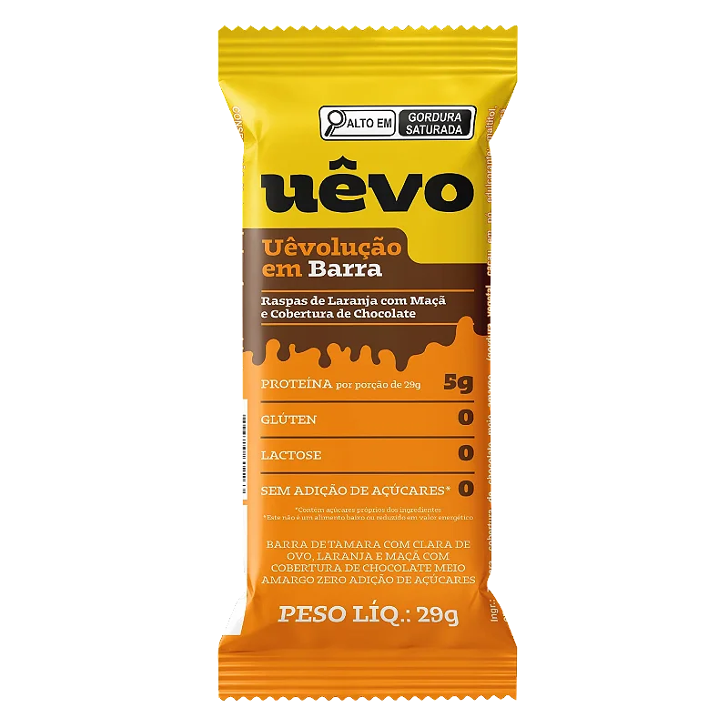 Uêvolução em Barra com Cobertura de Chocolate 29g - 10un