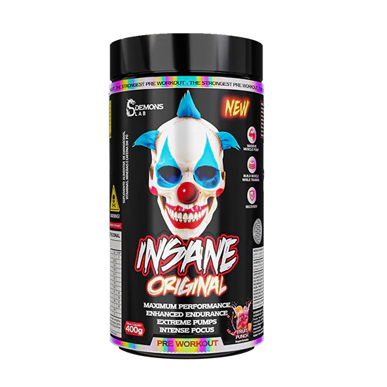 Pré Treino Insane Original Sabor Fruit Punch 400g - Demons Lab