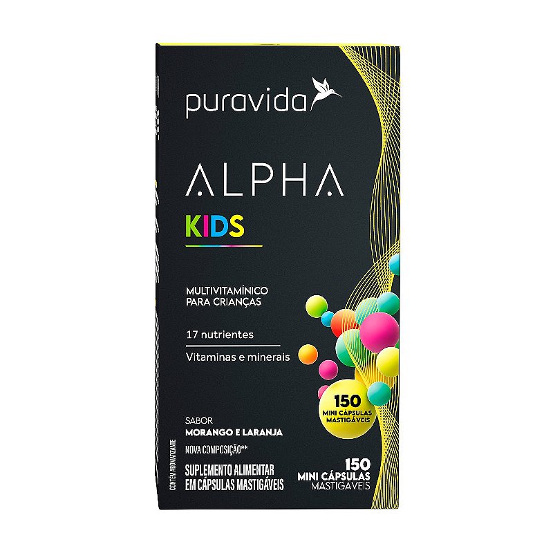 Alpha Kids 150 mini Caps Mastigável