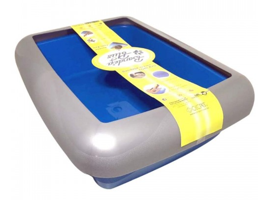 Bandeja Higiênica p/Gatos com borda 50x38x16cm REF 7934 sosracoes