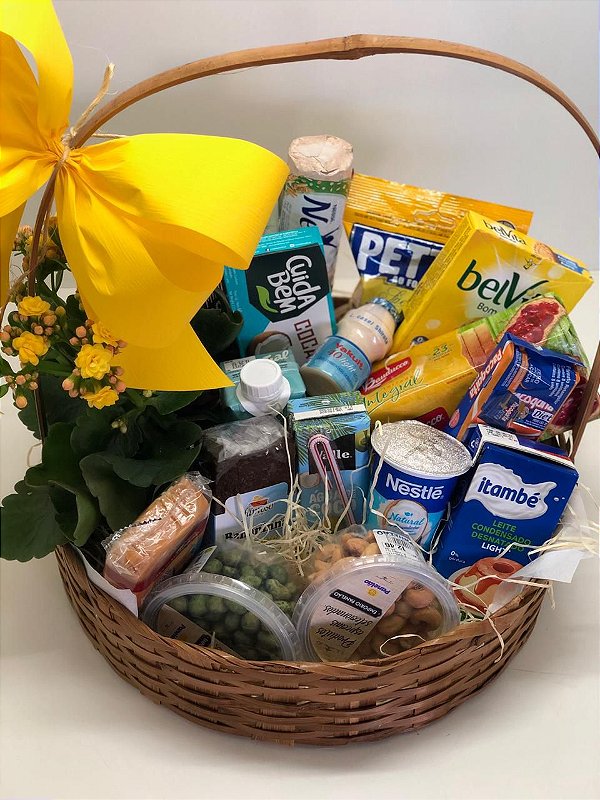 Cesta Café da Manhã Diet e Doces Diet - Floricultura em BH - Buquê de
