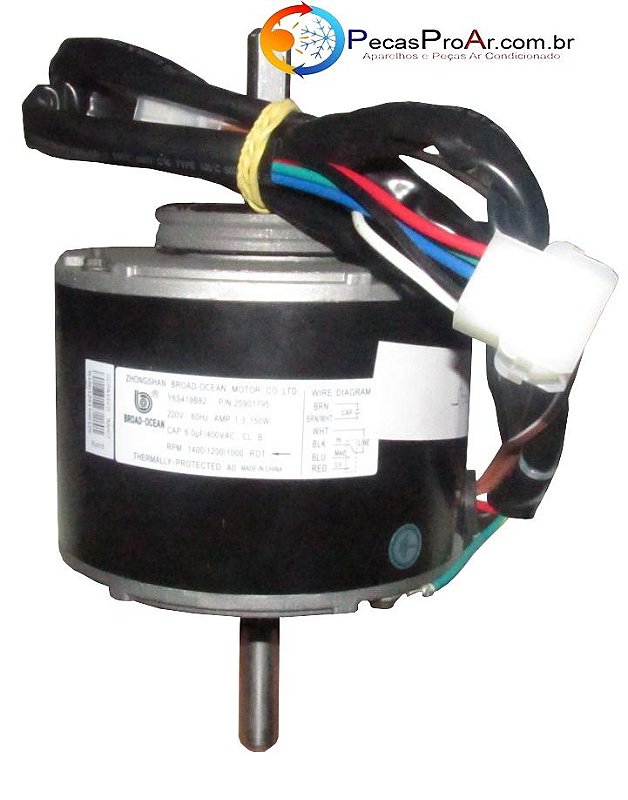 42XQC060515LC, 25901795 Motor Ventilador Evaporadora Carrier Space