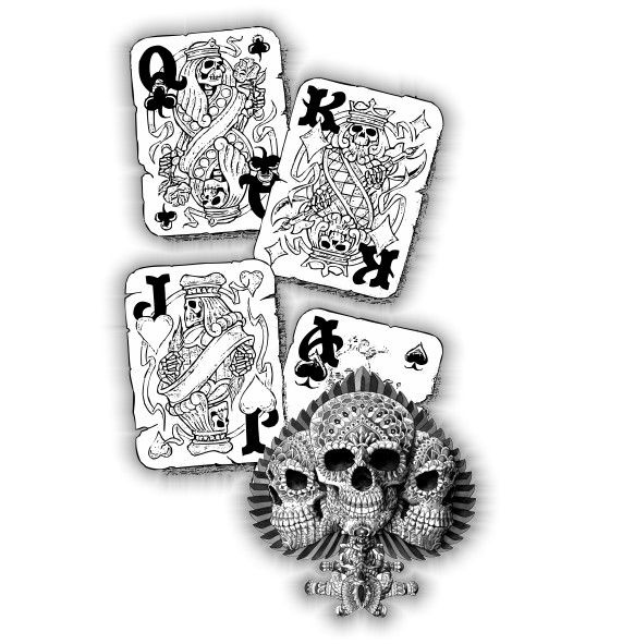 ás de espadas, baralho, cartas, sorte, caveira, skull 